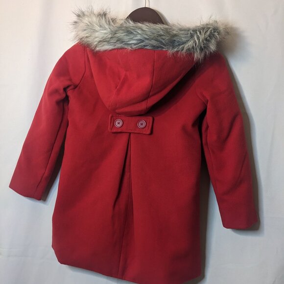 Cat and Jack Girls Red Winter Coat Size (Little Girl) Small - Picture 2 of 6